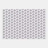 シーズー(犬)ツ絵画ズ – かわいいオリジナルドッグアート ラッピングペーパーシート (正面2)