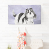 シーズー(犬)ツ絵画ズ – かわいいオリジナルドッグアート 横断幕 (インサイチュ)