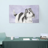 シーズー(犬)ツ絵画ズ – かわいいオリジナルドッグアート 横断幕 (トレードショー)