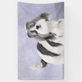 シーズー(犬)ツ絵画ズ – かわいいオリジナルドッグアート 横断幕 (縦)