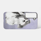 シーズー(犬)ツ絵画ズ – かわいいオリジナルドッグアート SAMSUNG GALAXYケース (裏面横)