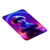 シーズー（犬）ツ遊ーピアノ マグネット (右側)