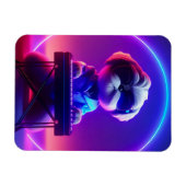 シーズー（犬）ツ遊ーピアノ マグネット (横)