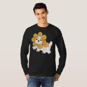 シーズー(犬)ハットブルーの子犬 Tシャツ (正面フル)