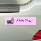 シーズー（犬） バンパーステッカー (車上)