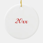 シーズー(犬)パーソナライズされた私のハートは セラミックオーナメント (裏面)