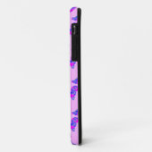 シーズー(犬)プーかわいい犬ピンク&ブルーシルエットモノグラム Case-Mate iPhoneケース (裏面/左)