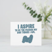 シーズー（犬） ポストカード (スタンド正面)