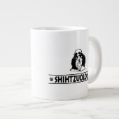 シーズー(犬)ユーモアのある図 ジャンボコーヒーマグカップ (正面右)