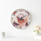 シーズー（犬） ラージ壁時計 (ホーム)