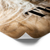 シーズー(犬)大笑いおもしろい文字カスタマイズ ポスター (角)