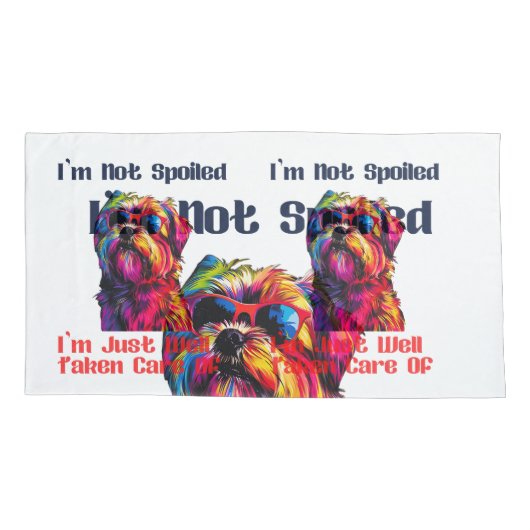 シーズー（犬） 枕カバー (裏面-左)