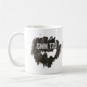 シーズー(犬)津パパ犬の飼育愛父の日 コーヒーマグカップ (左)