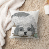 シーズー（犬）津枕 クッション (ブランケット)