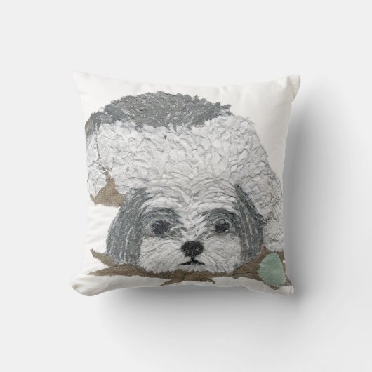 シーズー（犬）津枕 クッション (正面)