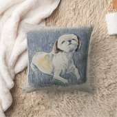 シーズー(犬)津枕 クッション (ブランケット)