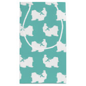 シーズー（犬） – 津犬の子犬の長毛 スモールペーパーバッグ (裏面)