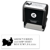 シーズー（犬） – 津犬の子犬の長毛 セルフインキングスタンプ (インサイチュ)