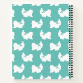 シーズー（犬） – 津犬の子犬の長毛 ノートブック (裏面)