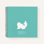 シーズー（犬） – 津犬の子犬の長毛 ノートブック (正面)