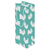 シーズー（犬） – 津犬の子犬の長毛 ワインギフトバッグ (裏面アングル)