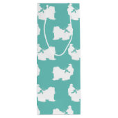 シーズー（犬） – 津犬の子犬の長毛 ワインギフトバッグ (裏面)