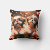 シーズー（犬）津遊池 クッション (裏面)