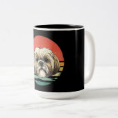 シーズー(犬)津|シーズー(犬)ズー犬が愛犬の贈り物を ツートーンマグカップ (正面右)