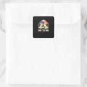 シーズー(犬)津 |シーズー(犬)Tzuパパプレゼント スクエアシール (バッグ)