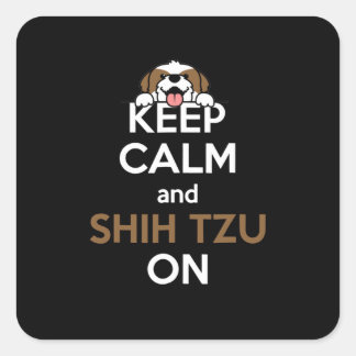 シーズー(犬)津 保| CalmとTzuオン スクエアシール