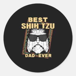 シーズー（犬）津 最高のシーズー（犬） Tzuパパ ラウンドシール