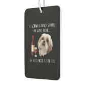 シーズー（犬）津 | A女性はワイン生き延びを一人で飲めない カーエアーフレッシュナー (左)