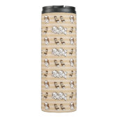 シーズー（犬）犬のパターン タンブラー (裏面)