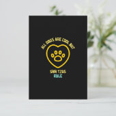 シーズー(犬)犬はかわいい犬のペットを規則 サンキューカード (スタンド正面)