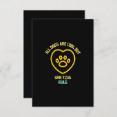 シーズー(犬)犬はかわいい犬のペットを規則 サンキューカード (正面/裏面)