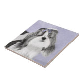 シーズー(犬)絵画・ツーズ – カワイトオリジナルドッグアート タイル (側面)