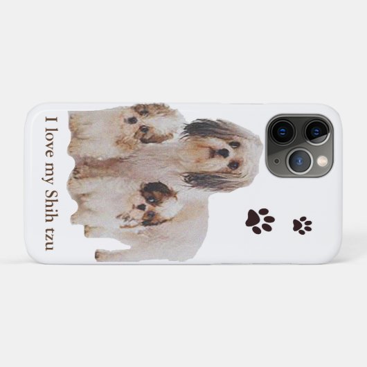 シーズー(犬) Case-Mate iPhoneケース (裏面(横))