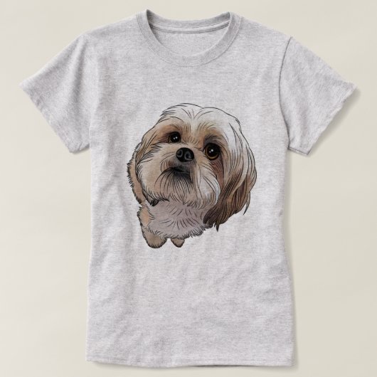 シーズー（犬） Tシャツ (デザイン正面)