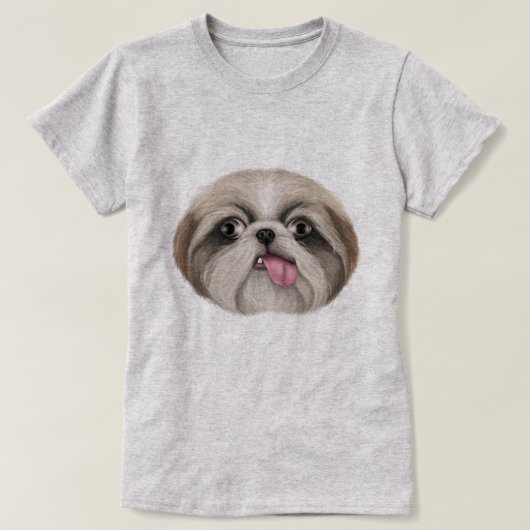 シーズー（犬） Tシャツ (デザイン正面)