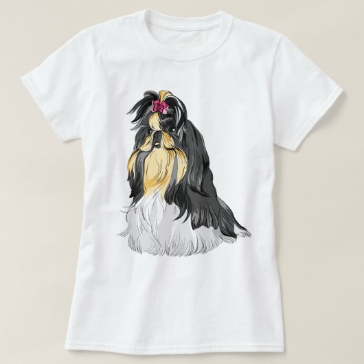 シーズー(犬)Tシャツ Tシャツ (デザイン正面)