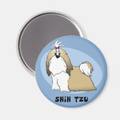 シーズー(犬)Tj磁石 マグネット (正面/裏面)