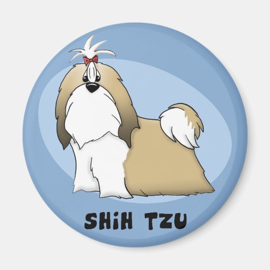 シーズー(犬)Tj磁石 マグネット (正面)