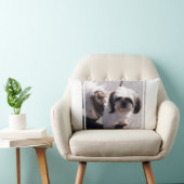 シーズー（犬） Tsuの子犬の枕 ランバークッション (椅子)