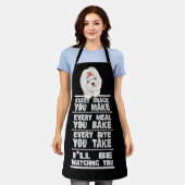 シーズー（犬）tzuあなたが作るすべてのスナック エプロン (着用した状態)