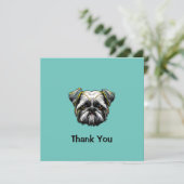 シーズー(犬)Tzuありがとう 招待状 (スタンド正面)