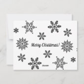 シーズー（犬）Tzuかわいい愛らしい犬のホリデークリスマス シーズンカード (裏面)