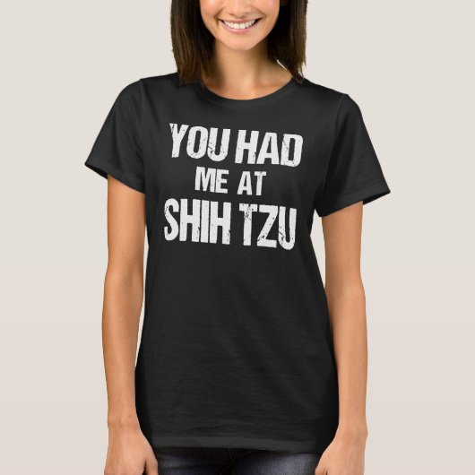 シーズー(犬)Tzuで Tシャツ (正面)