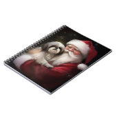 シーズー(犬)Tzuとサンタクロースフェスティバルクリスマス ノートブック (左側)