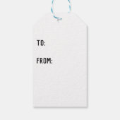 シーズー（犬）Tzuないおもしろいかわいい愛犬家カスタムフォト文字 ギフトタグ (裏面)