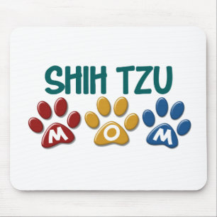 シーズー（犬） TZUのお母さんの足のプリント1 マウスパッド